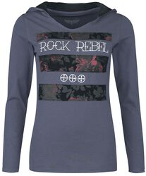 Longsleeve with hood, Rock Rebel by EMP, Langarmshirt
