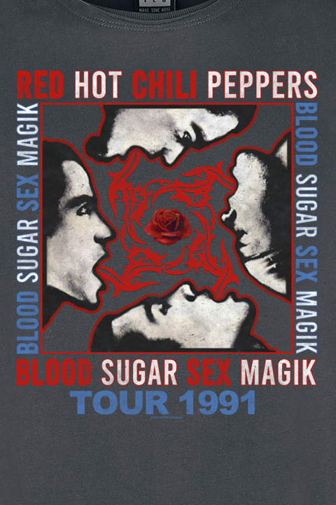 Red Hot Chili Peppers Amplified Collection - Tour 1991 T-Shirt charcoal