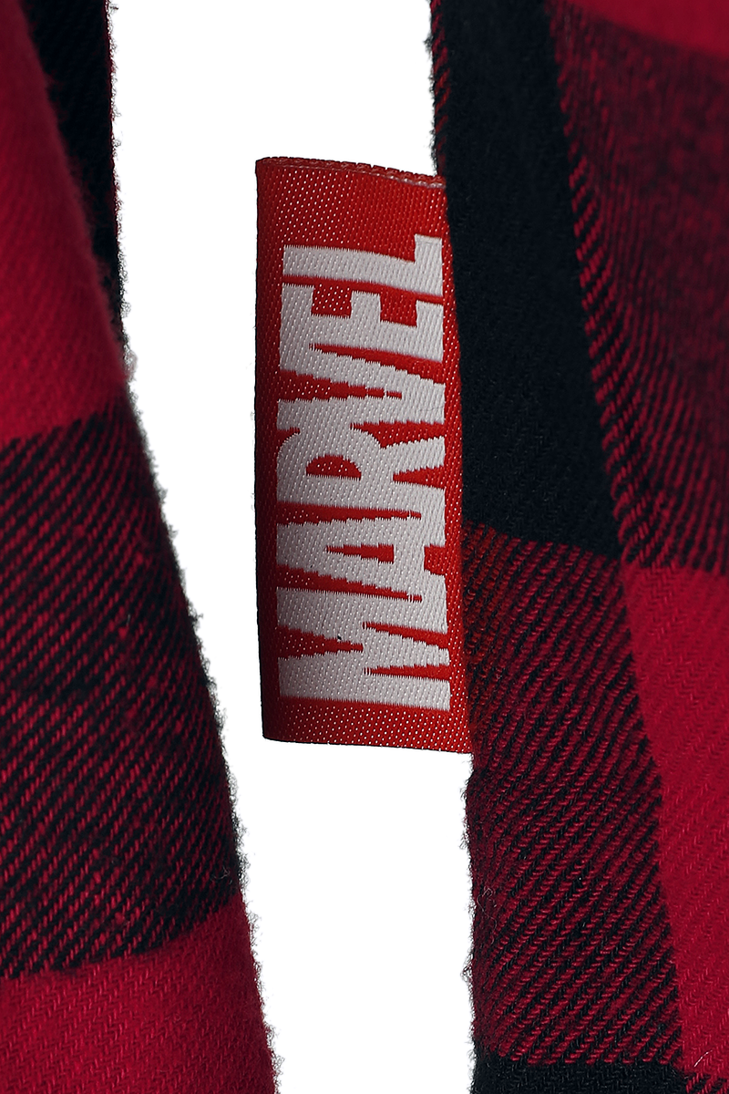 Spider-Man With Great Power Comes Great Responsibility Langarmhemd schwarz rot