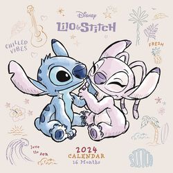 Wandkalender 2024, Lilo & Stitch, Wandkalender