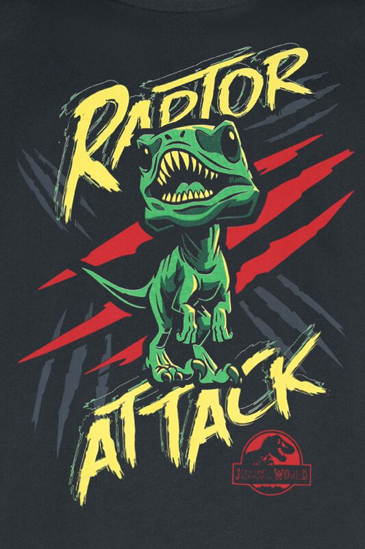 Filme & Serien Bekleidung Jurassic World - Raptor Attack | Funko T-Shirt