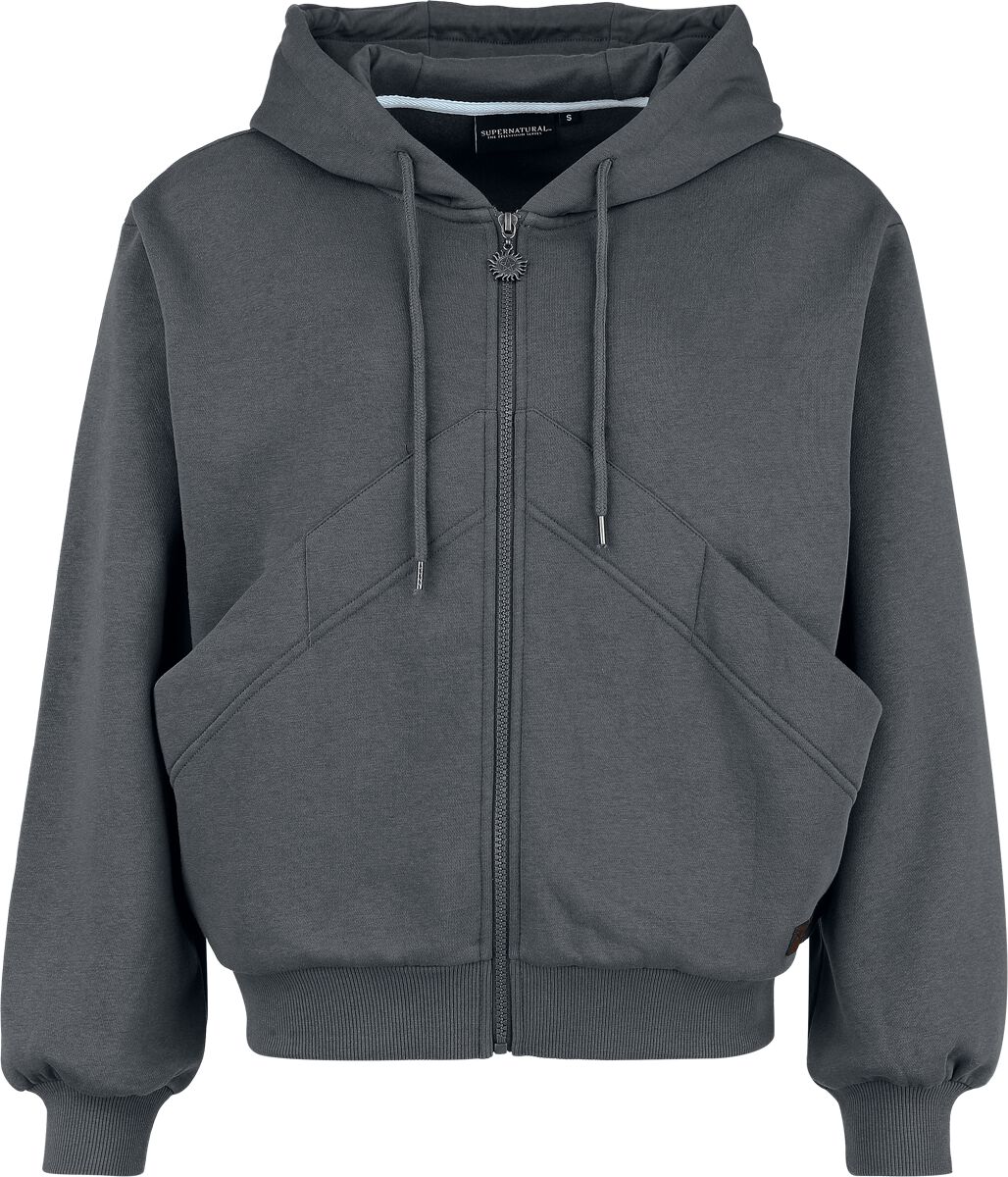 4068143334396 - Moons and Salt Circles Kapuzenjacke grau in XL