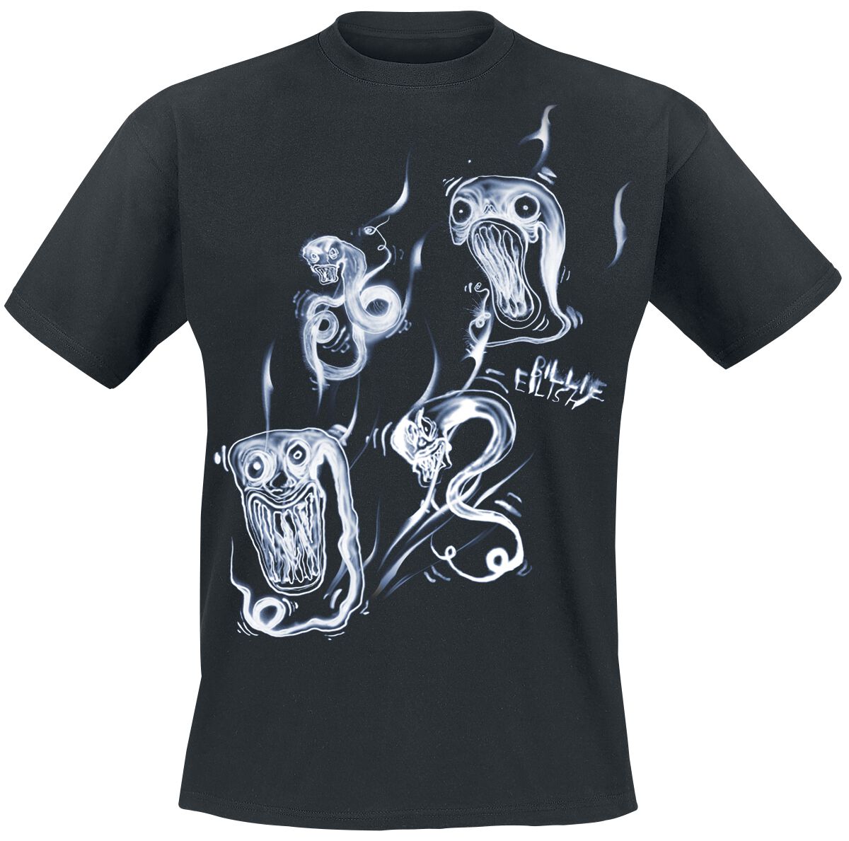 Billie Eilish T-Shirt - Ghoul Smoke - S bis XXL - für Männer - Größe XL - schwarz  - Lizenziertes Merchandise!