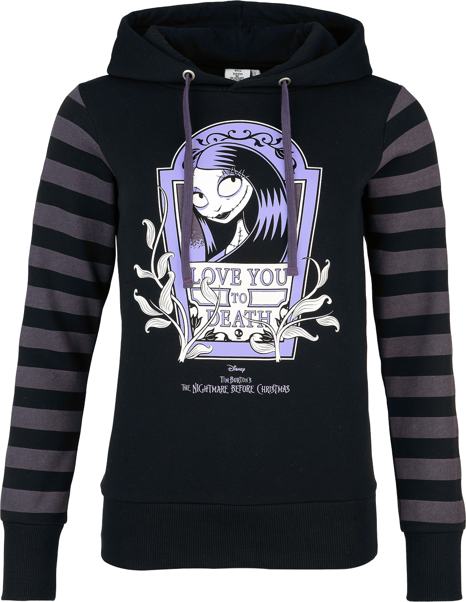 The Nightmare Before Christmas Disney Hoodie - Love You To Death - for Women - black-lilac
