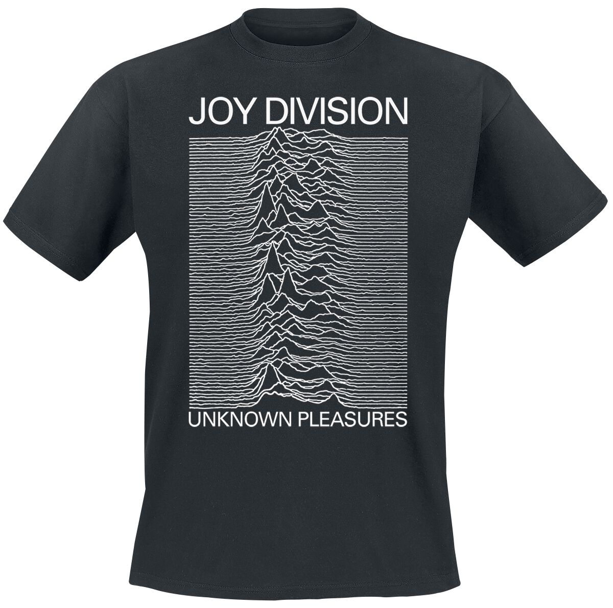 Joy Division T-Shirt - Unknown pleasures - S bis XXL - für Männer - Größe L - schwarz  - Lizenziertes Merchandise!