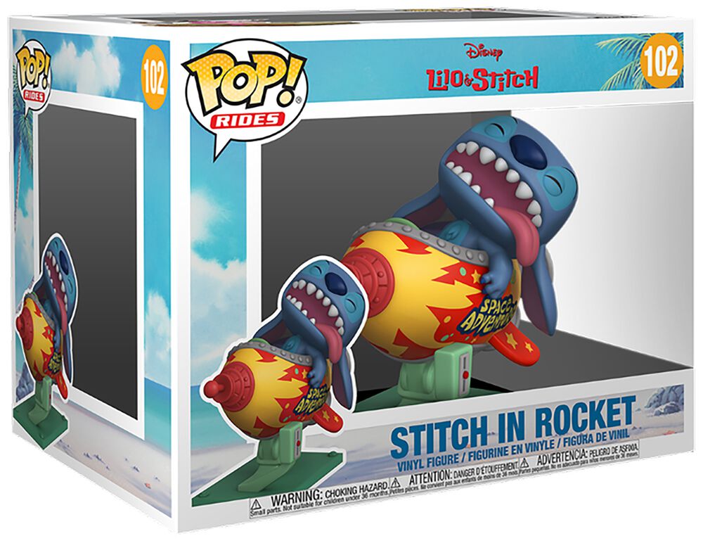 Stitch In Rocket (Pop! Rides) Vinyl Figur 102