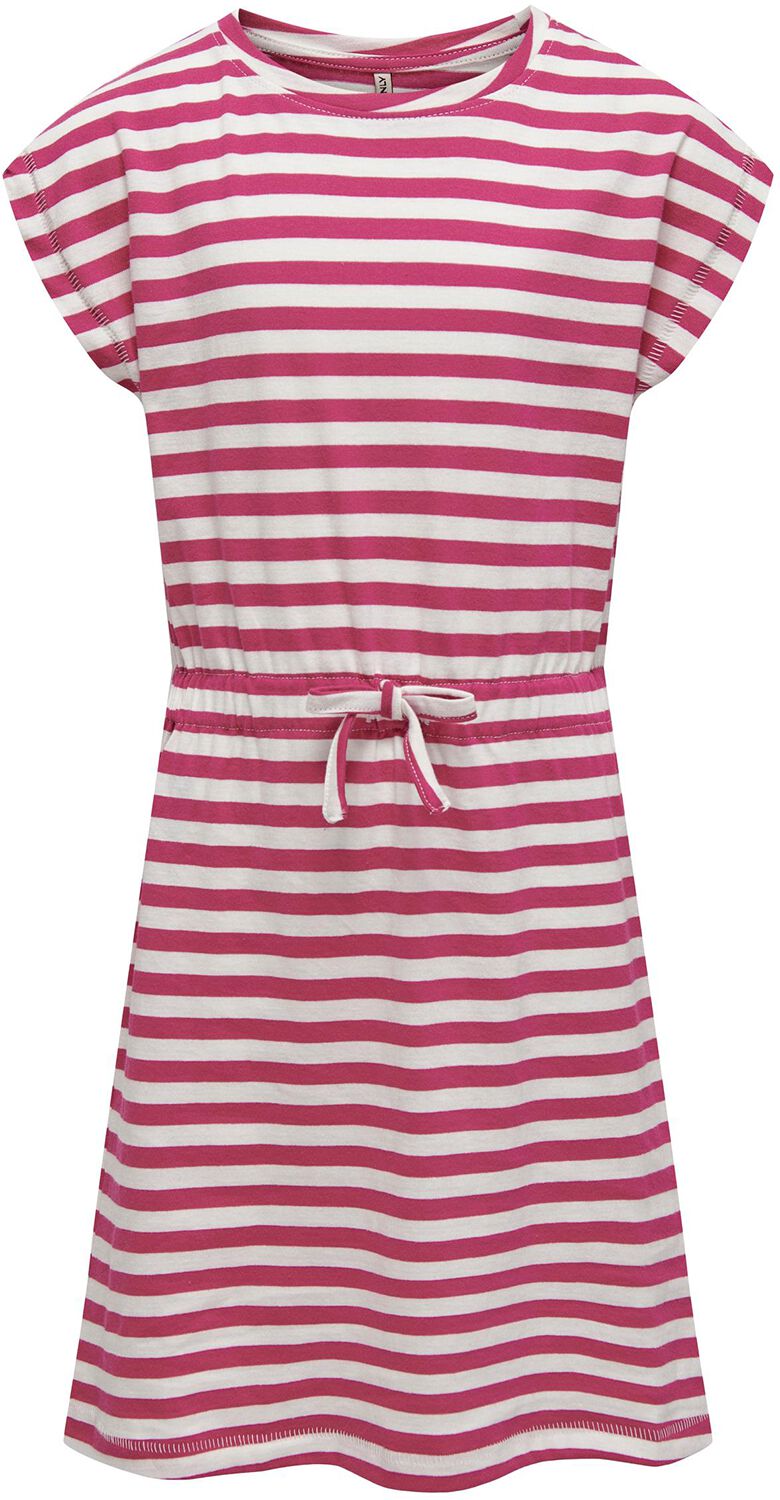 May Stripe Dress Langes Kleid pink/weiß von Kids ONLY