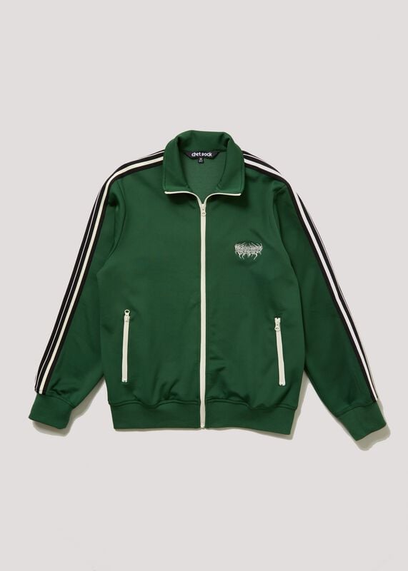 Chet Rock Trainingsjacke - Bronx Track Top Green - S bis XXL - für Männer - Größe L - grün