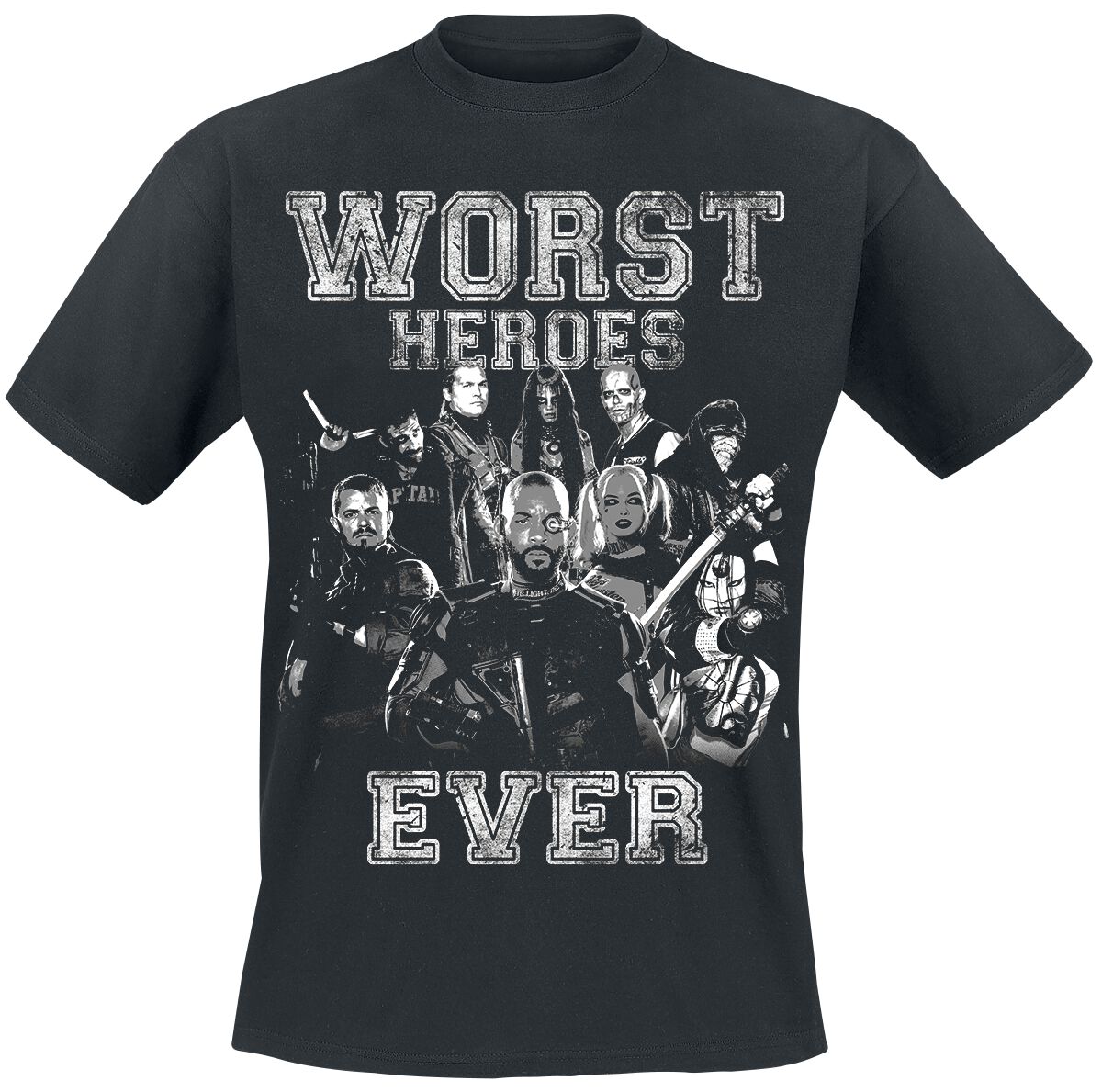 Suicide Squad Worst heroes ever T-Shirt black
