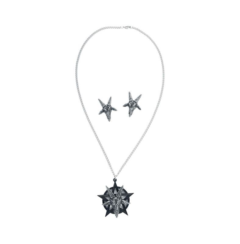 Gothic Halskette - Baphomet Bundle - schwarz - Unisex