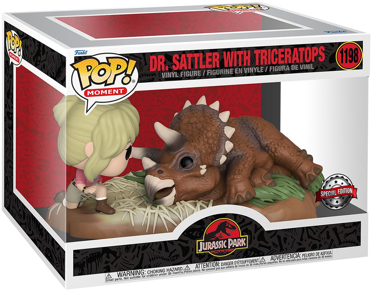 Jurassic Park - Dr. Sattler with Triceratops (Pop! Moment) V