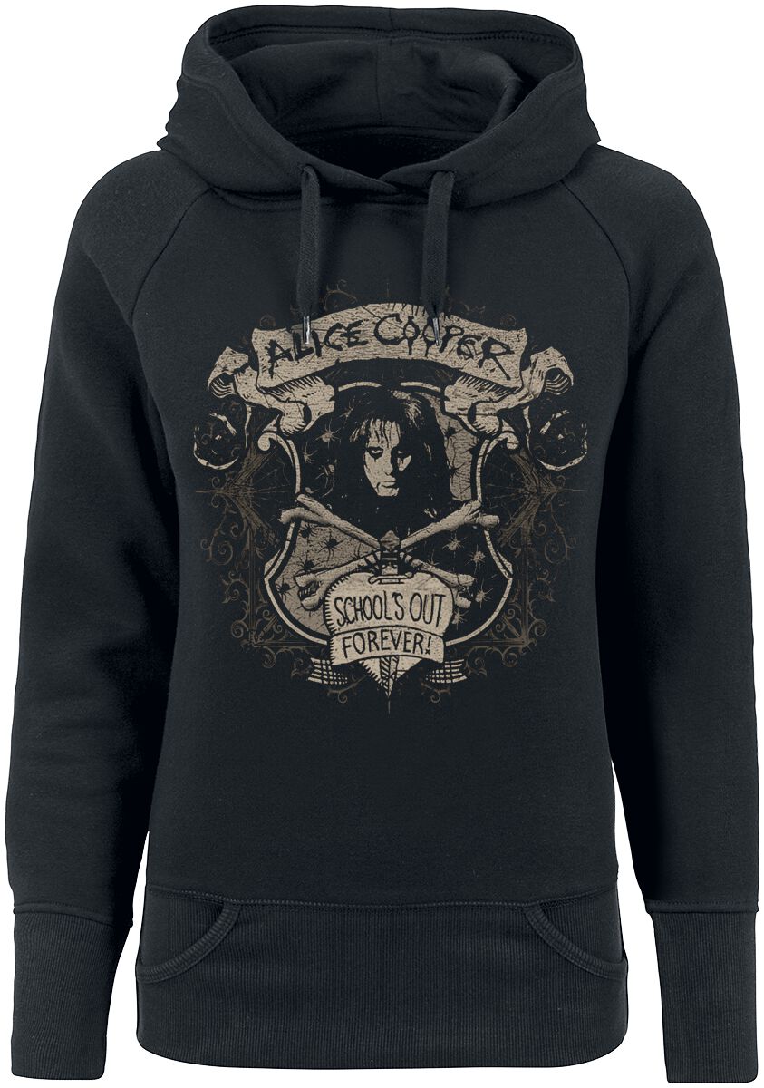 Alice Cooper School's Out Crest Hooded sweater black