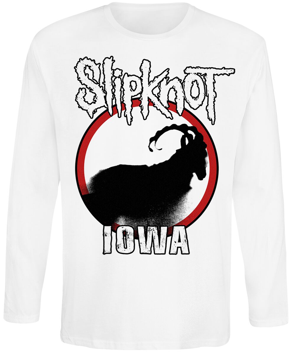 Image of Slipknot Iowa Goat Silhouette Longsleeve weiß