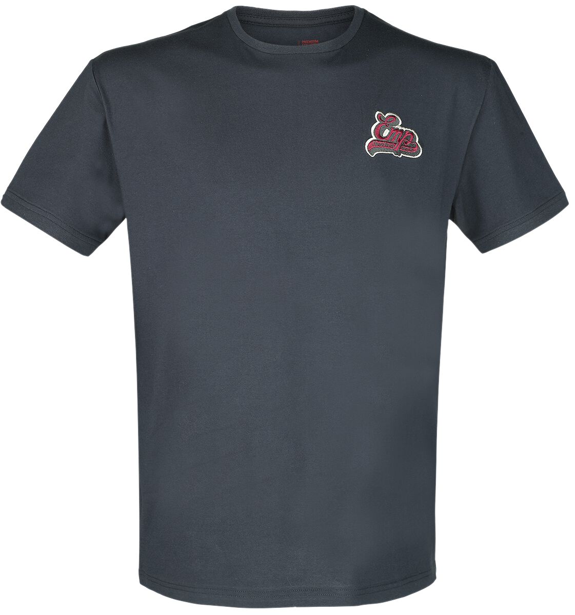 EMP Premium Collection T-Shirt mit EMP Stickerei T-Shirt dunkelblau