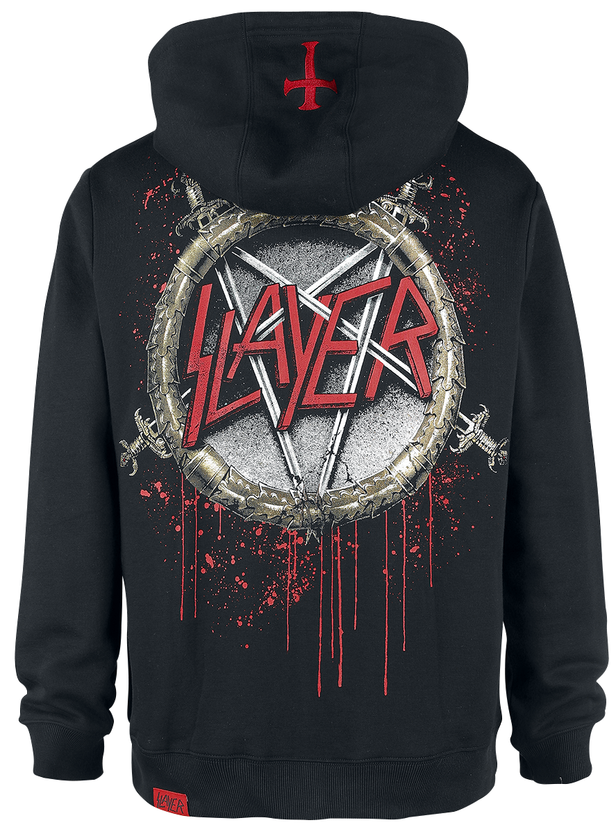 Slayer Kapuzenjacke – EMP Signature Collection – L bis 3XL – für Männer – Größe XXL – schwarz/rot  – EMP exklusives Merchandise!