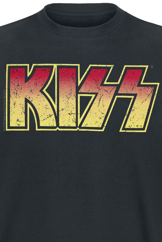 Band Merch Kiss Distressed Logo | Kiss T-Shirt