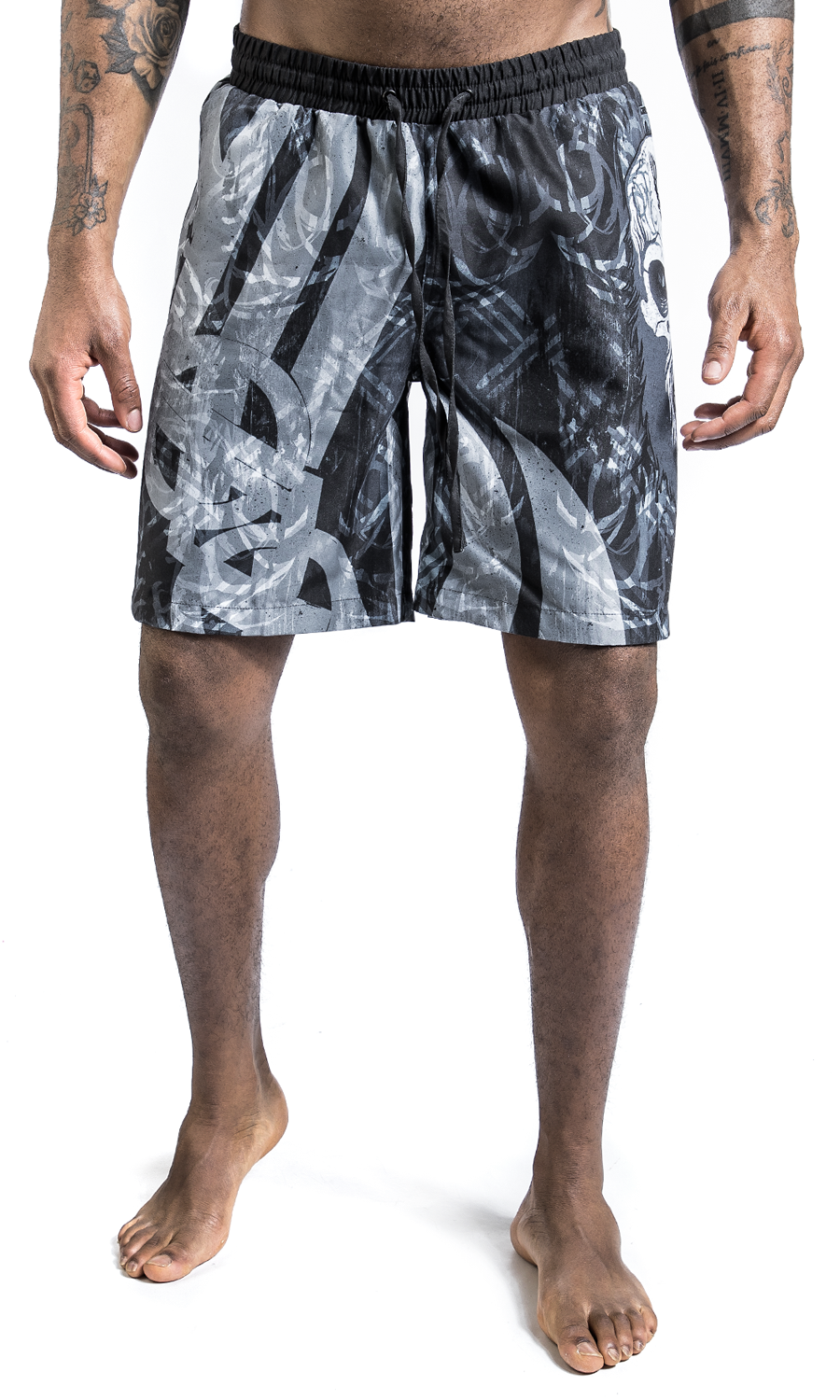 Vikings Berserker Skull Badeshort multicolor