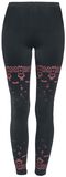 Leggings mit Coffin and Bat Print, Gothicana by EMP, Leggings
