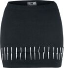 Spiky Rivet Skirt, Black Premium by EMP, Kurzer Rock