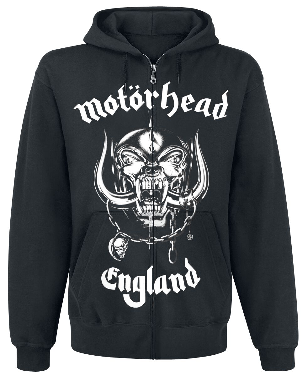 Motörhead Kapuzenjacke - England - S bis 5XL - für Männer - Größe 3XL - schwarz  - Lizenziertes Merchandise!