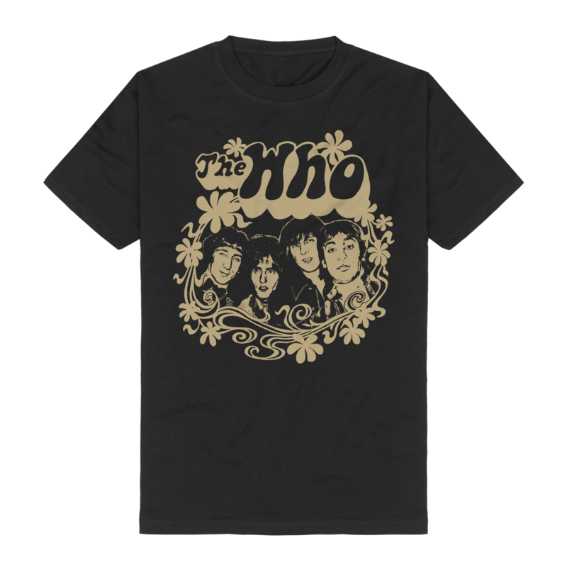 The Who  T-Shirt - Floral - for Men - black
