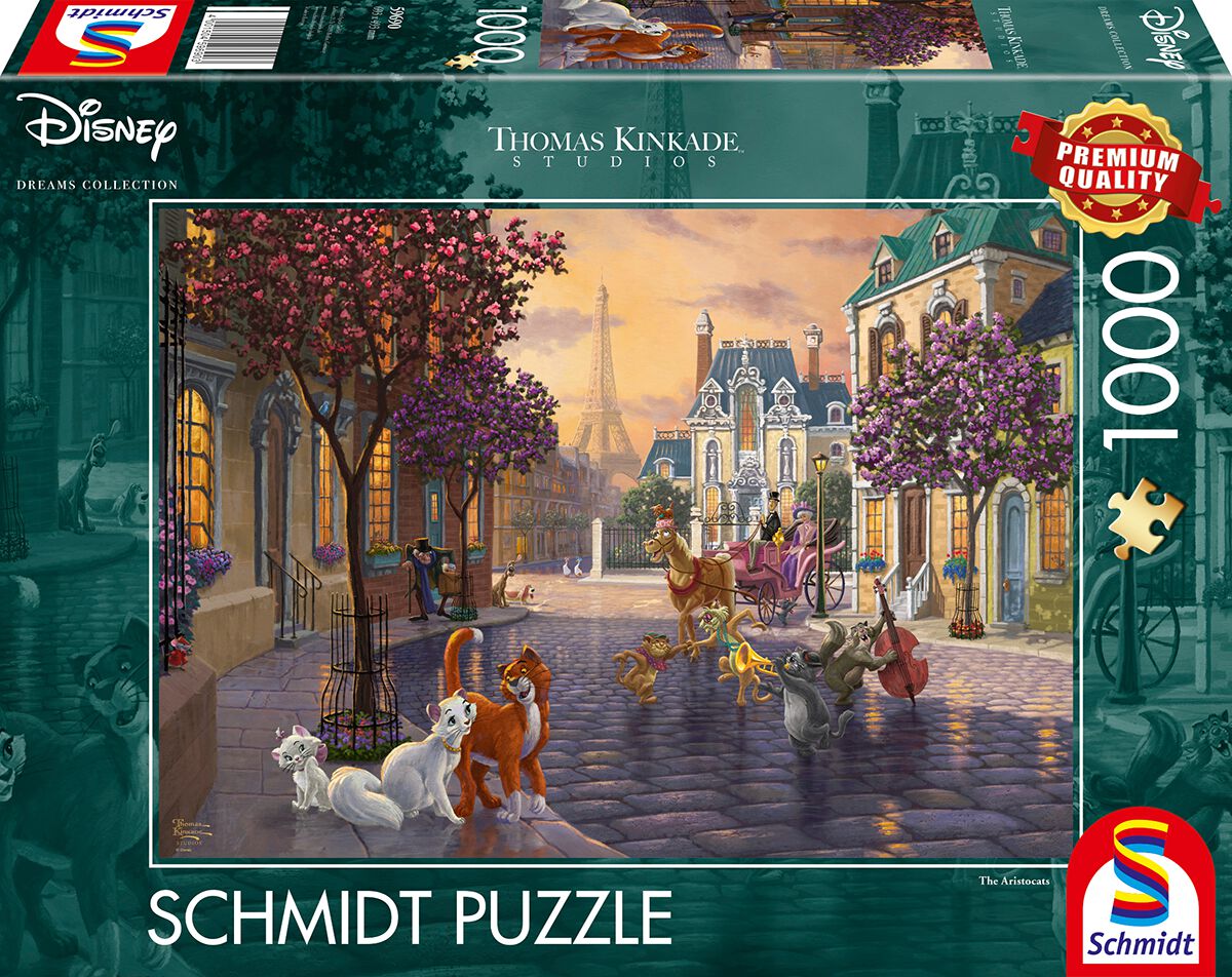 Image of Puzzle Disney di Aristogatti - Thomas Kinkade Studios - Disney Dreams Collection - Unisex - multicolore