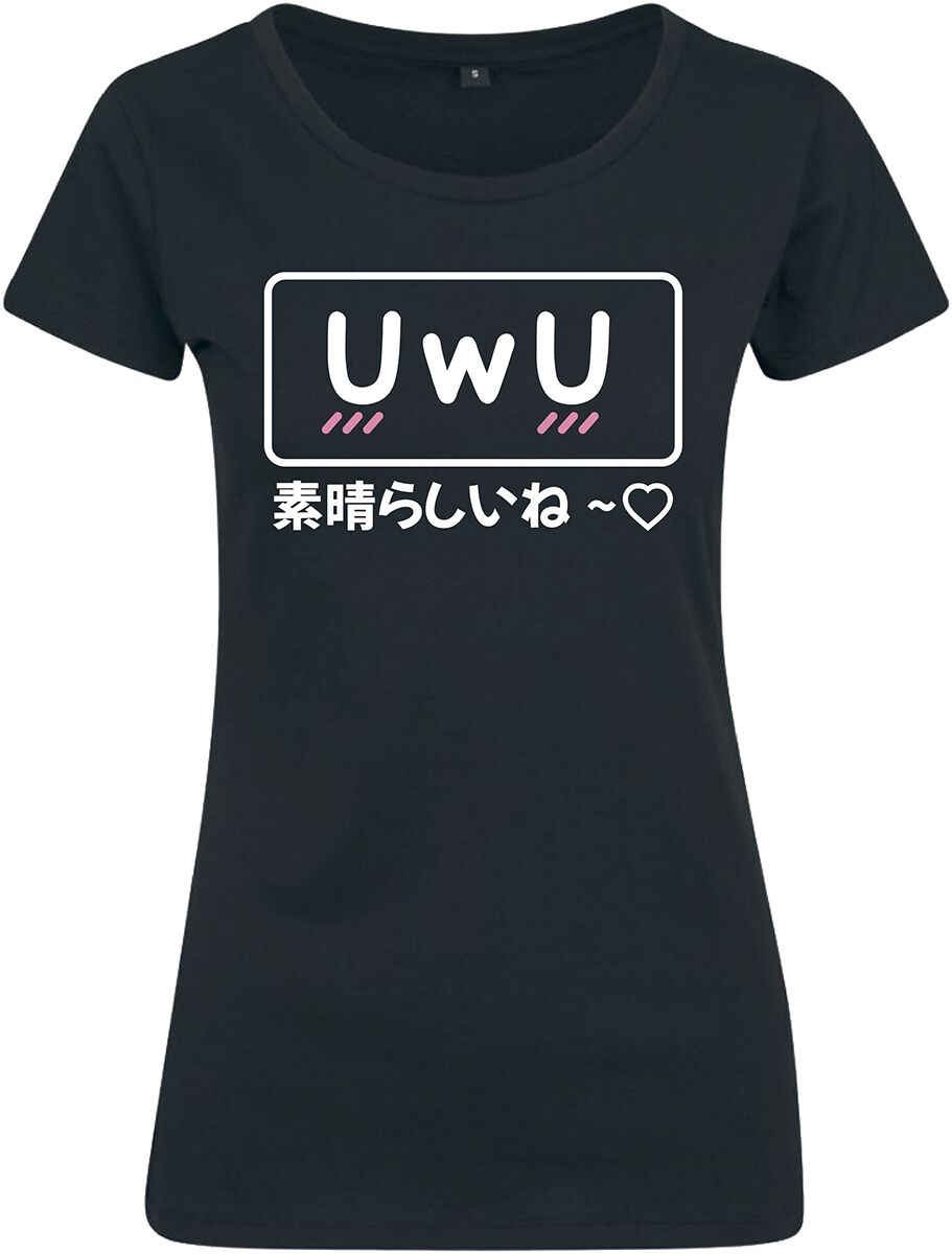 Funshirt UwU Subarashii T-Shirt schwarz Funshirt UwU Subarashii T-Shirt schwarz