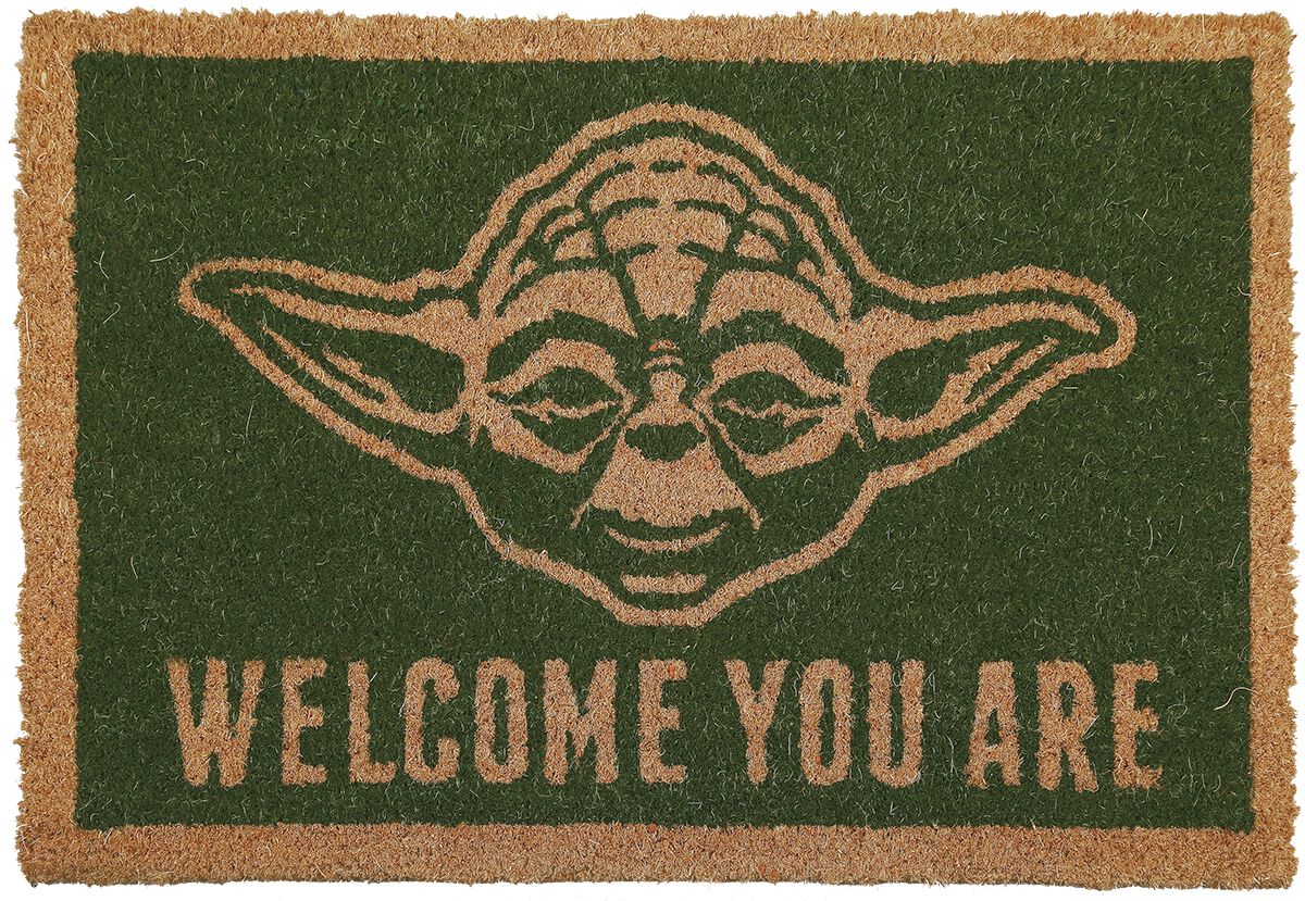 Star Wars Fußmatte - Welcome You Are - grün/braun  - Lizenzierter Fanartikel