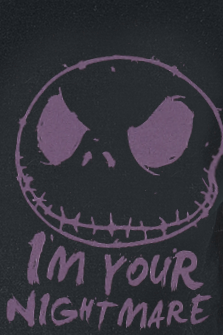 The Nightmare Before Christmas I Am Your Nightmare T-Shirt lila schwarz - 54.30% Rabatt