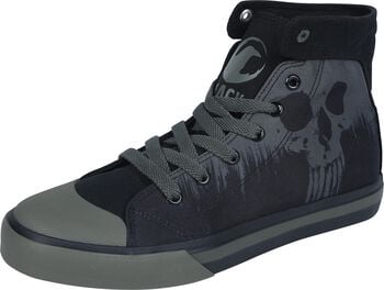 Sneaker with Skull Print | Black Premium by EMP Sneaker high | EMP