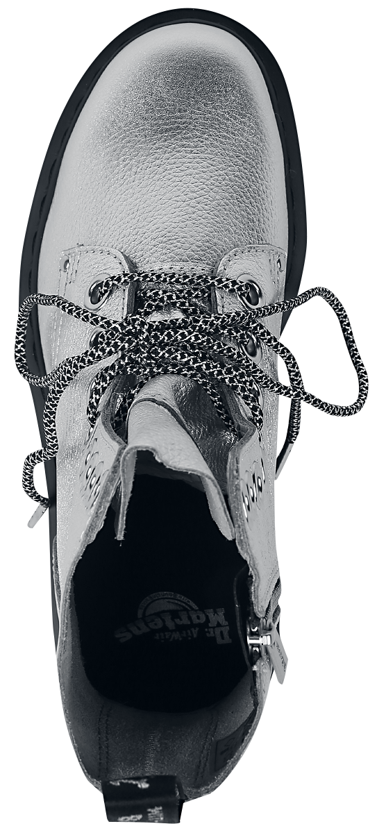 Dr. Martens Jadon Max - Silver Metallic Tumble Schnürstiefel silberfarben