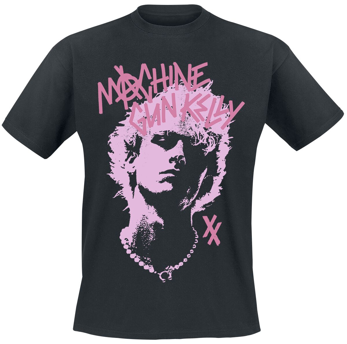 Image of Machine Gun Kelly Pink Face T-Shirt schwarz