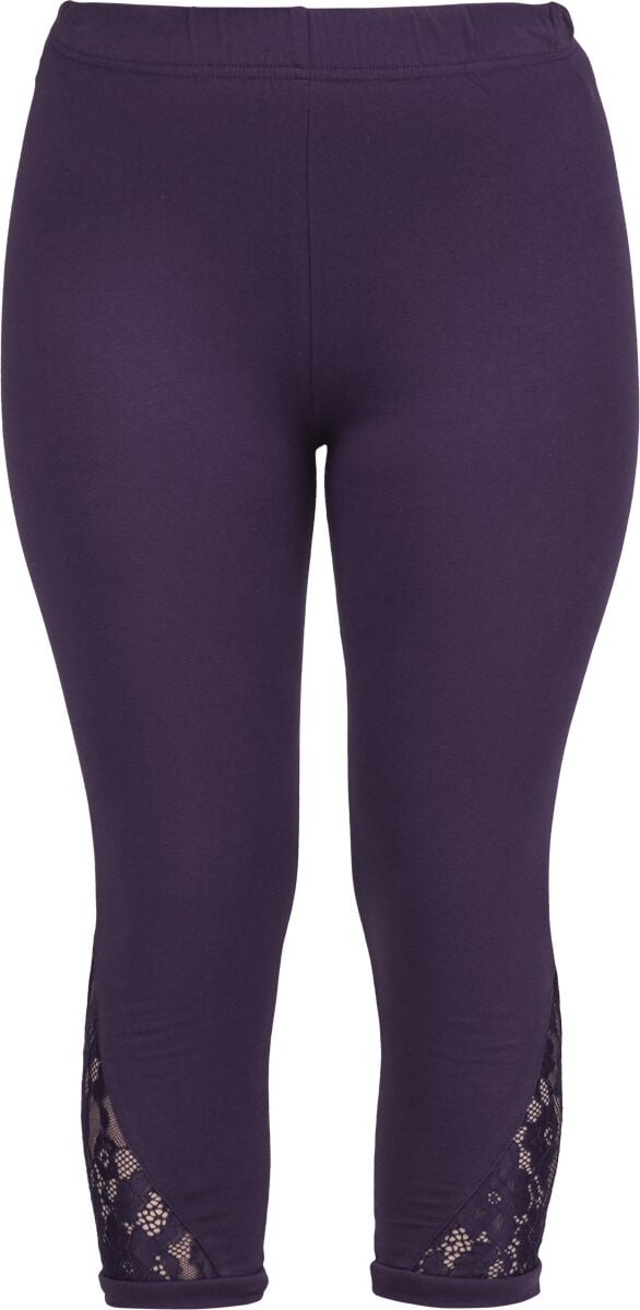 Leggings  av RED by EMP - Leggings mit Spitze - Dam - syrénlila