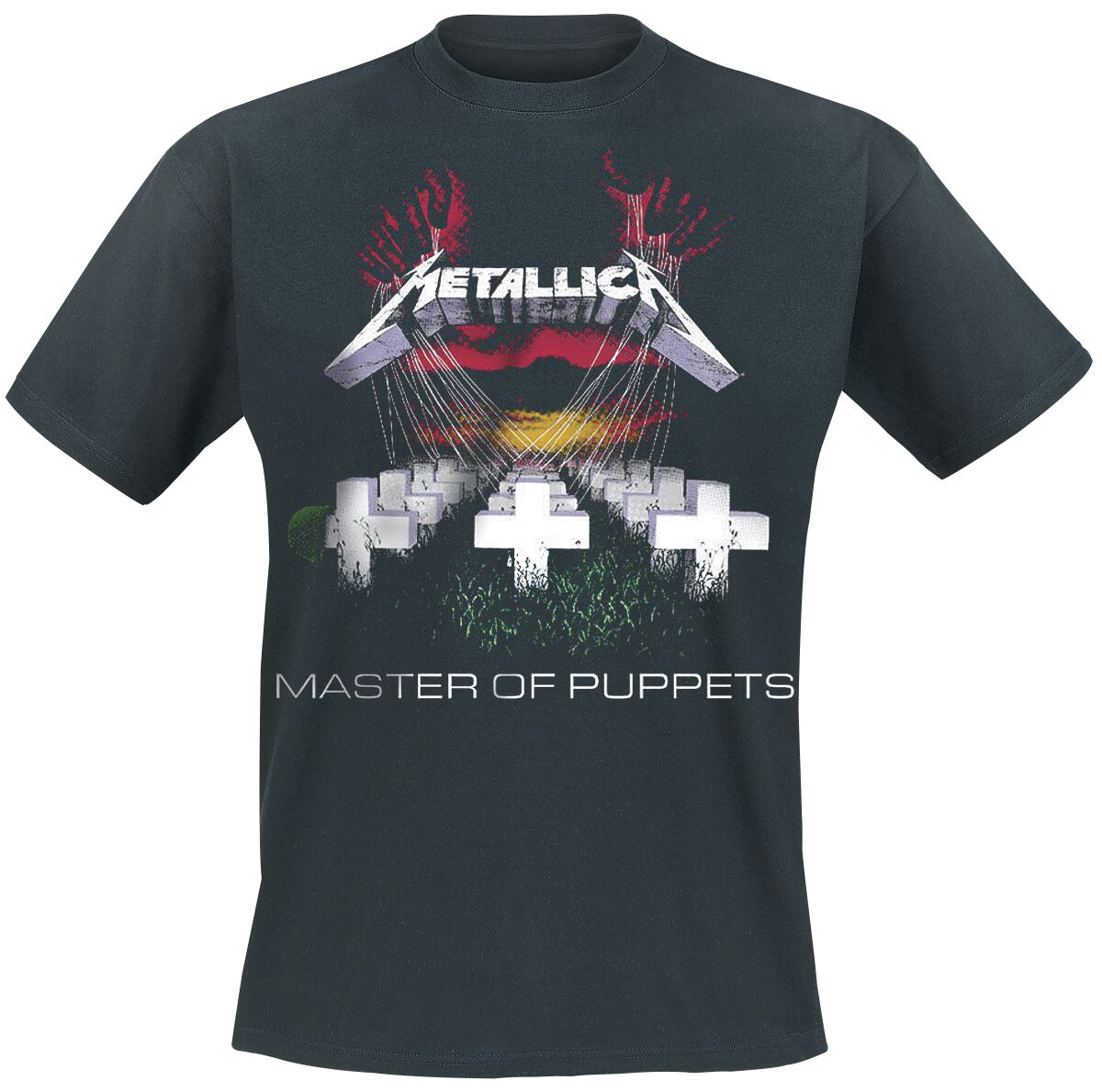Metallica T-Shirt - Master Of Puppets - S bis 5XL - für Männer - Größe 4XL - schwarz  - Lizenziertes Merchandise!