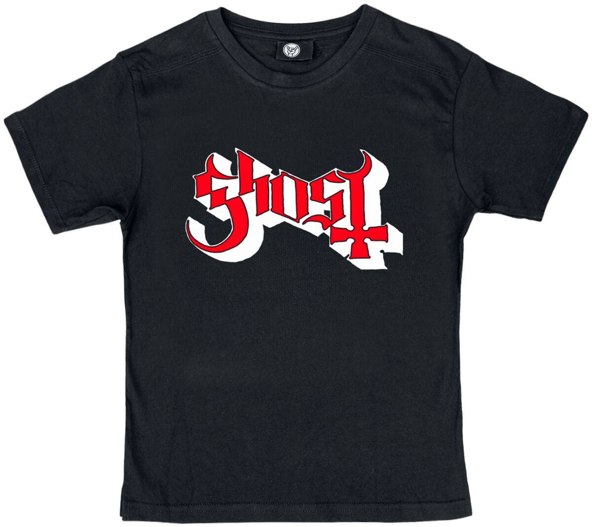 T-shirt de Ghost - Metal-Kids - Logo - 128 - pour filles & garçonse - noir