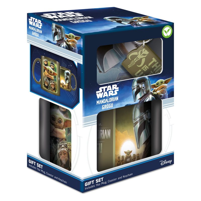 Mug Disney de Star Wars - The Mandalorian - Tasse, Untersetzer, Schlüsselanhänger - pour Homme - multicolore