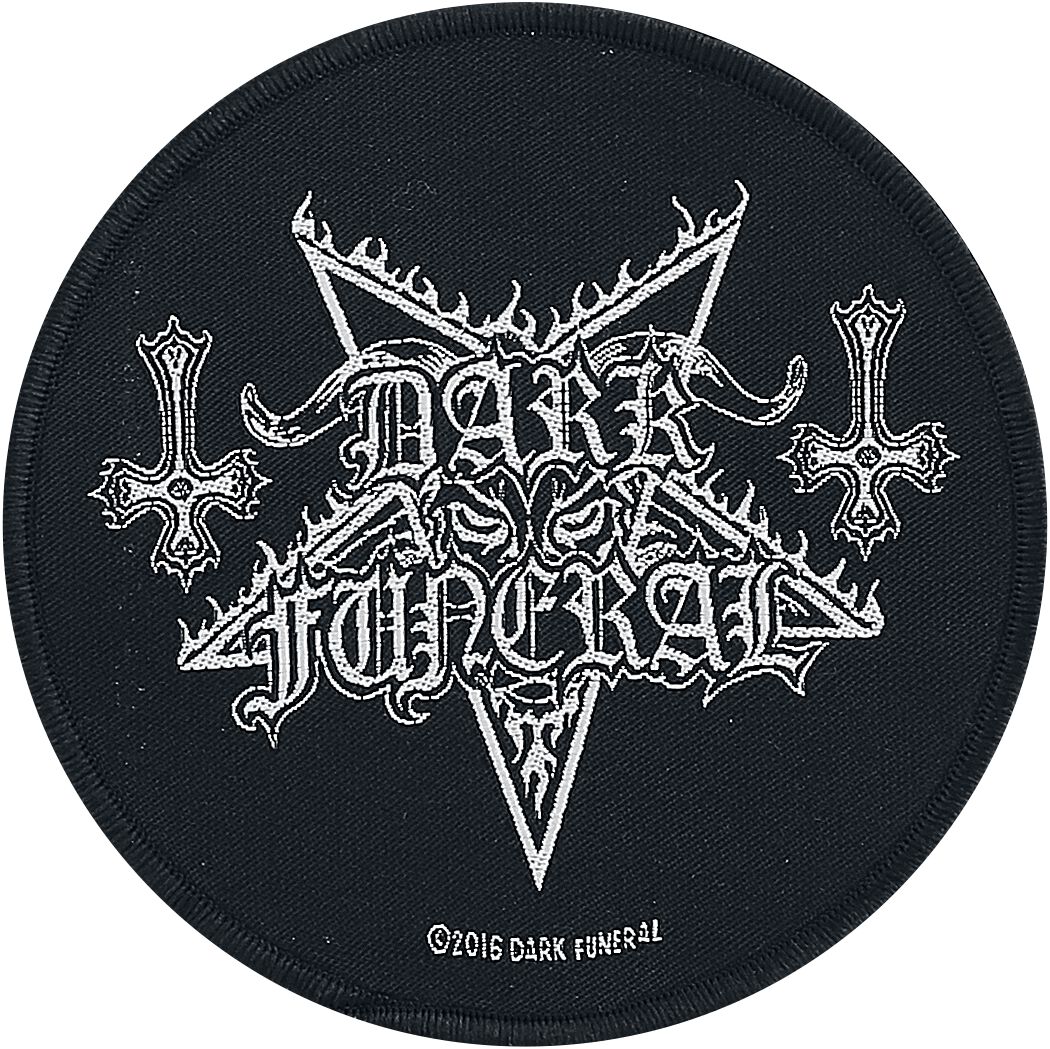 Dark Funeral Circular Logo  Patch  schwarz/weiß