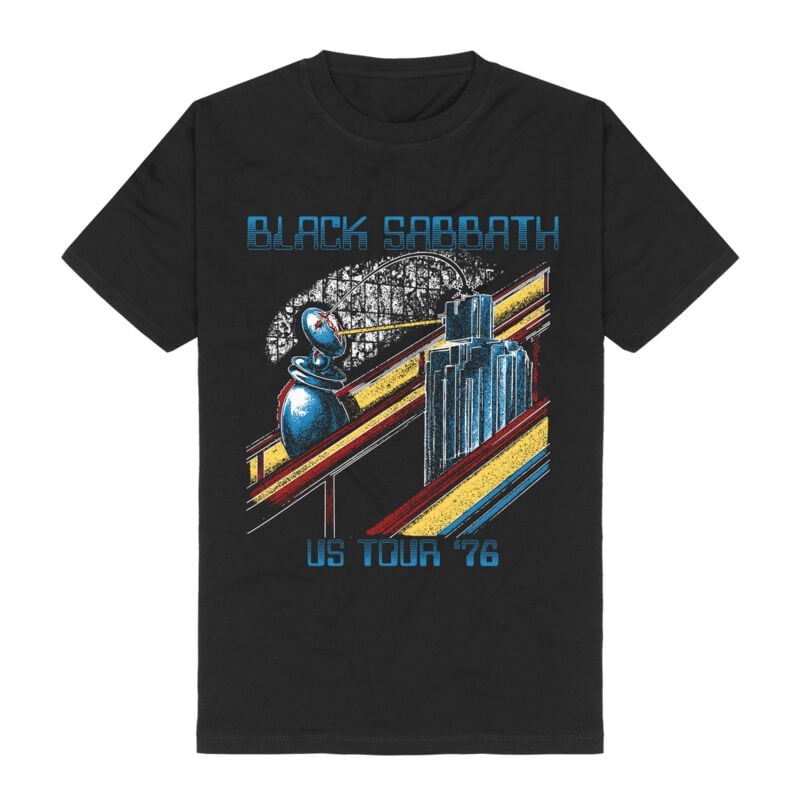 Black Sabbath T-shirt - US Tour 1976 - S till 3XL - Herrer - sort