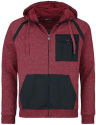 Hoody Jacket With Black Details, RED by EMP, Kapuzenjacke
