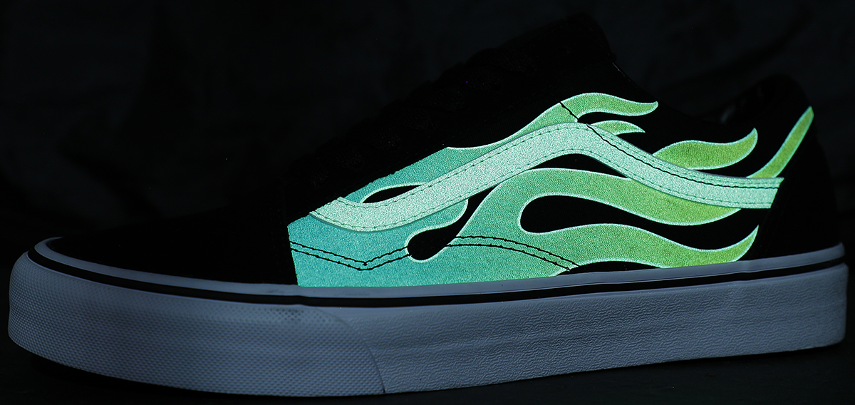 Vans OLD SKOOL Glow Flame Black/White Sneaker schwarz multicolor