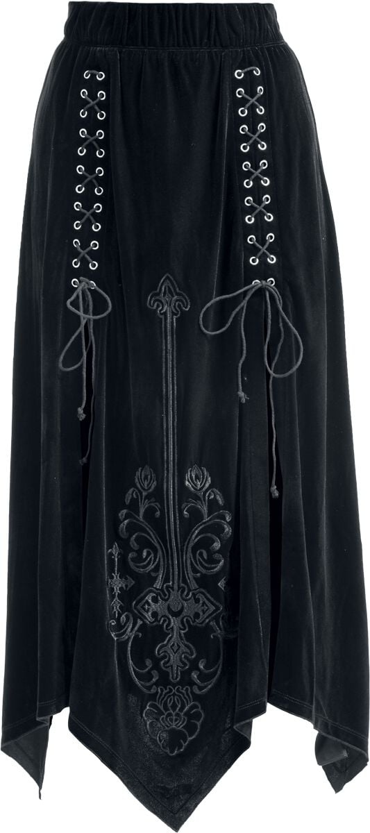 Gothicana by EMP - Gothic Långkjol - Countess Bathory - S XXL - för Dam - svart