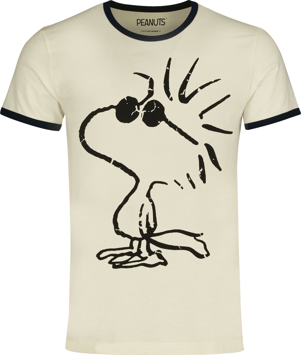 Ringer T-shirt Anime av Snobben - Logo vintage vit