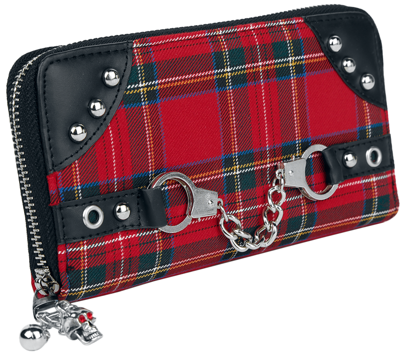 Thumbnail - Banned Alternative Red Tartan - Bundle Rucksack schwarz rot