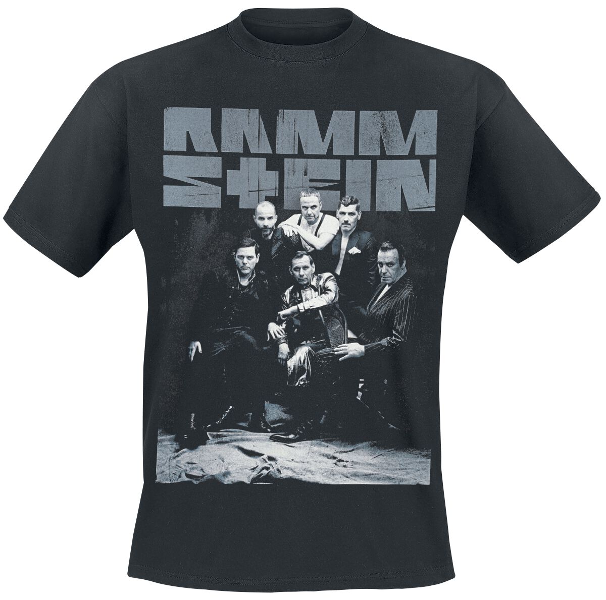 T-Shirt Manches courtes de Rammstein - Photo - S à 4XL - pour Homme - noir