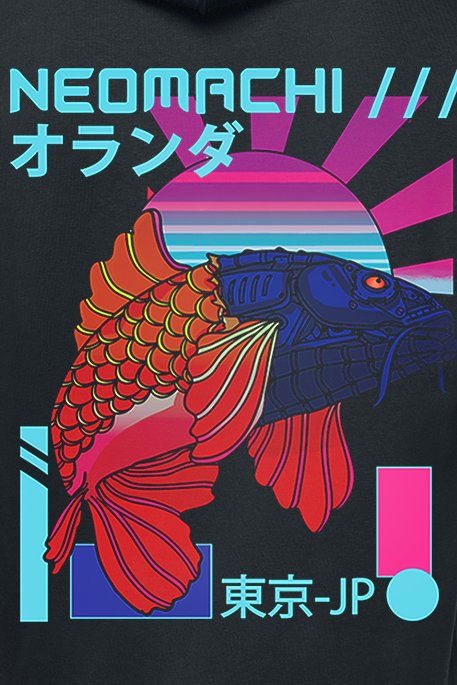 NEOMACHI SEIJI Kapuzenpullover schwarz