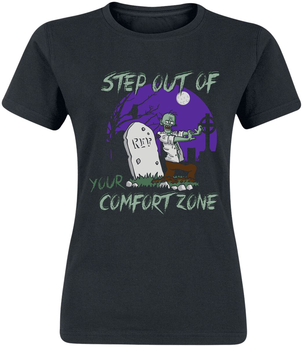 Slogans Step Out Of Your Comfort Zone T-Shirt black