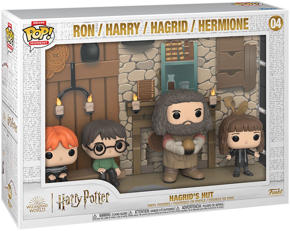 Hagrids Hut with Ron, Harry, Hagrid, Hermine (Pop! Moment Deluxe) Vinyl Figur 04