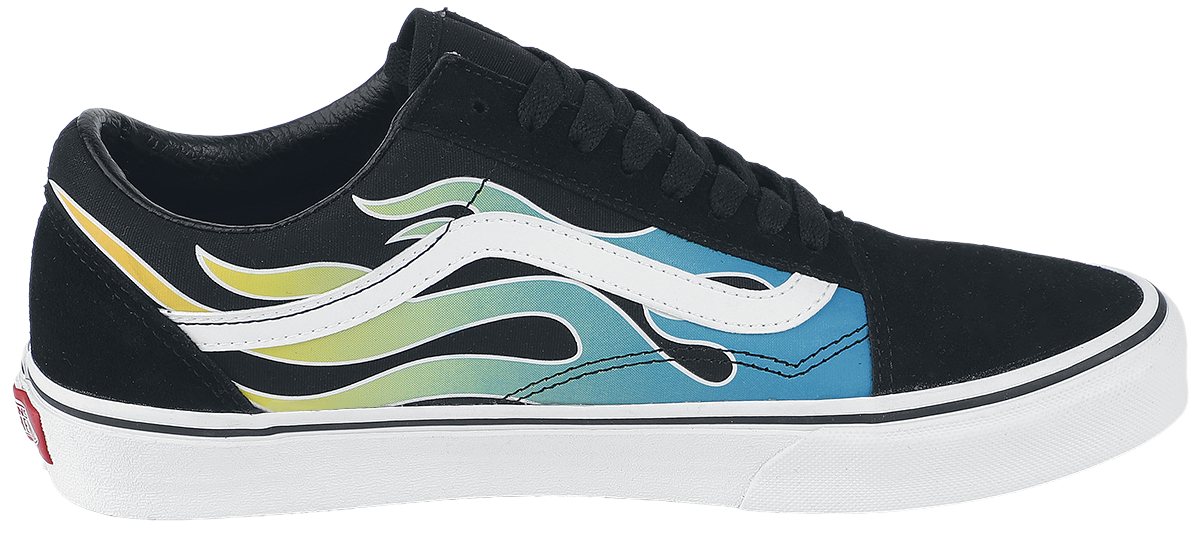 Vans OLD SKOOL Glow Flame Black/White Sneaker schwarz multicolor