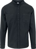 Low Collar Flanell Shirt, Urban Classics, Langarmhemd
