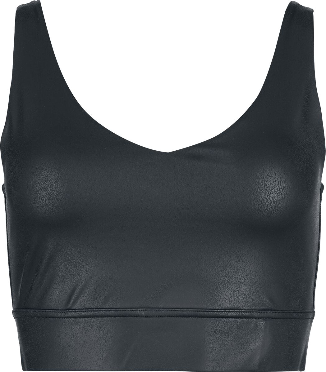 Top  z Black Premium by EMP - Essential Faux Leather Crop Top - Kobiety - czarny